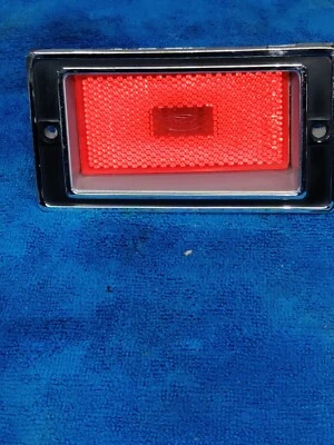 1971 FORD MUSTANG TORINO LH or RH REAR MARKER LIGHT LENS & BEZEL D0OB-15A466-E - Image 1 of 4