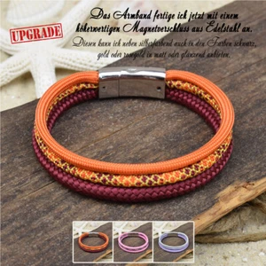 ❦ Pulsera IRIS | Velero 5 mm y Paracord 4 mm | Cierre magnético | 02 ❦ - Imagen 1 de 6