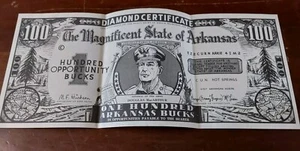 Cien Arkansas Bucks De Colección Douglas MacArthur Army General Magnificent St - Imagen 1 de 6