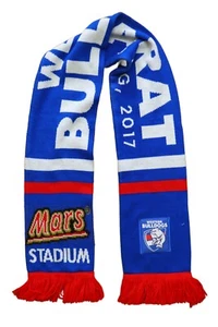 Official AFL Western Bulldogs Football Club Mars Stadium Ballarat 2017 Scarf - Picture 1 of 6