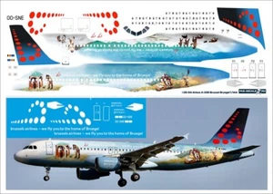 CALCOMANÍAS DE PASO Airbus А-320 Bruselas Bruegel 1/144 320-54 - Imagen 1 de 1
