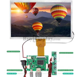 10.1 IPS TFT LCD Display inch Raspberry Pi Touch Screen w/Small HDMI Board - Picture 1 of 9