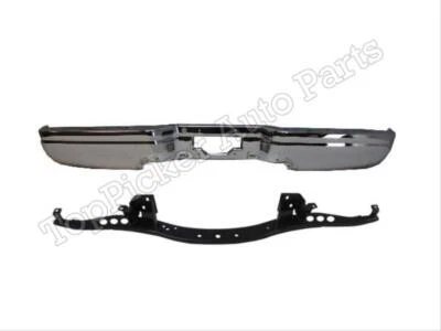 For 97-03 FORD F150 F250 STYLESIDE REAR BUMPER BAR CHROME REINFORCE BAR 2PC NEW - Image 1 of 3