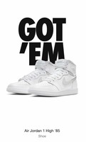 Jordan 1 Retro High 85 Neutral Grey Size 9 Brand New  BQ4422-100 100% Authentic