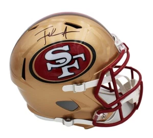 Frank Gore Signed San Francisco 49ers Speed Replica TB 1996-2008 Red NFL Helmet - Picture 1 of 2