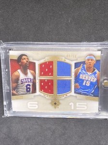 ULTIMATE COLLECTION CARMELO ANTHONY/JULIUS ERVING ULTIMATE MATCHUPS QUAD JERSEYS
