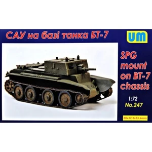 UNIMODELS UM 247 Plastic scale models kit Scale 1:72 SPG mount on BT-7 chassis - Bild 1 von 24