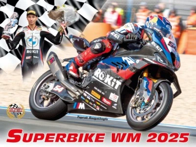 MOTORSPORT-BILD-VERLAG Superbike WM Kalender 2025 Razgatlioglu Bautista Rea Oettl Motorrad MotoGP SBK