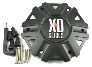 NEW KMC XD Series XD822 Monster II Wheel Center Cap Satin / Matte Black M-959SB - Picture 1 of 4