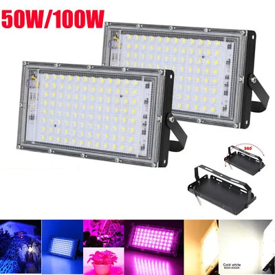 150/144/100/96/50 LED Flood Light 150W/100W/50W Outdoor Garden Lamp Spotlight - Image 1 of 4