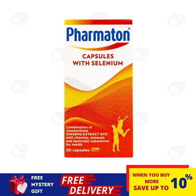 30's PHARMATON Capsules with Ginseng Extract and Selenium - Energy Booster - Image 1 of 4