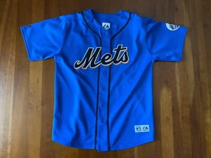 RAR Authentic Majestic New York Mets Johan Santana blau Jugend Trikot Gr. 14-16 M - Bild 1 von 7