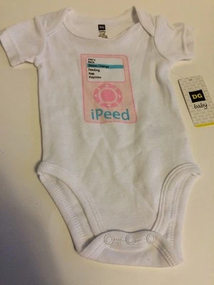 iPeed Baby Girl Outfit 0/3 Months - New - Image 1 of 4