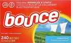 Bounce Dryer Sheets Laundry Fabric Softener, Outdoor Fresh 240 Ct Reduce Wrinkle