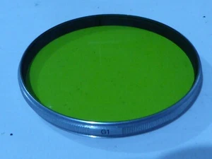 genuine Canon 55mm G1 GREEN Filter silver / chrome rim type unmarked - Picture 1 of 4