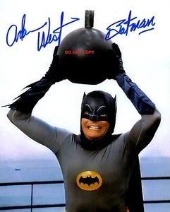 ADAM WEST BATMAN 8X10 AUTHENTIC IN PERSON SIGNED AUTOGRAPH REPRINT PHOTO RP - Picture 1 of 1