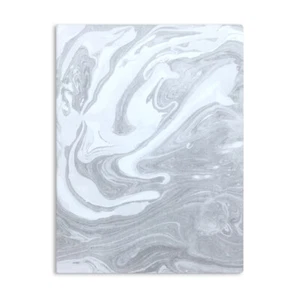 Marbled Journal Notebook 6x8 Grey Faux Leather Soft Cover Artists Loft - Picture 1 of 6