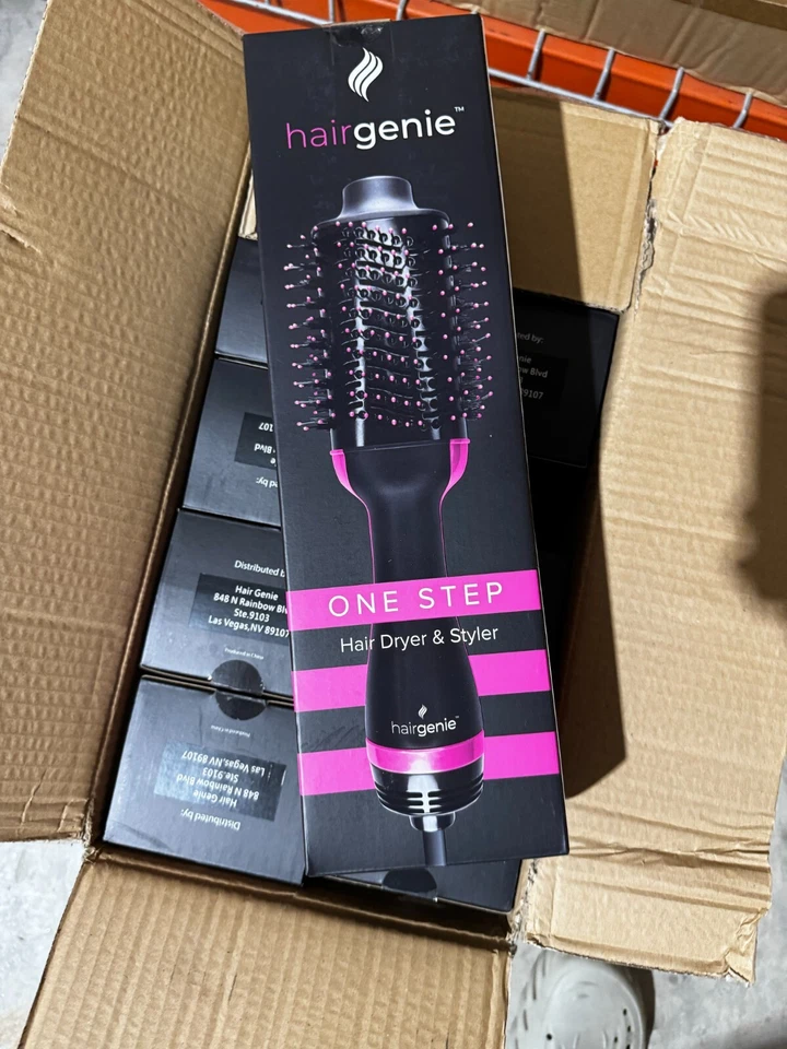 Hair Dryer Brush HairGenie - 4-in-1 Blow Dryer & Volumizing Styler for All Hair - Image 1 of 4