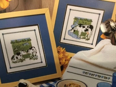  Cross Stitch An Udder Book of Holstein Cows Cow Great Big Graphs Pattern  - Image 1 of 3