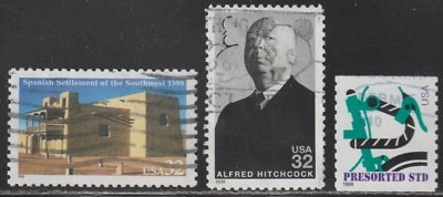 USA 1998 SC# 3220, 3226, 3228 - Three different stamps - Used Lot # 530 - Image 1 of 2
