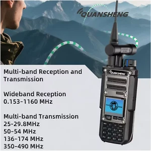 Quansheng Taiko Kong TK11 8 Walkie Talkie 10W Wielopasmowy analizator widma - Zdjęcie 1 z 40