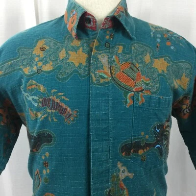 Bali Lestari Mens Exclusive Collection All Over Print Shirt Short Sleeve Large - Image 1 of 4