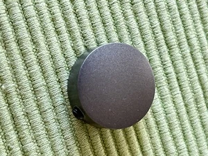 2 Vorhang/Gardinenstangen-Deko-Endstücke rund, Stahl/EisenSilber D 2,5 cm - Bild 1 von 5