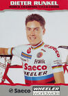 Carte Saeco de l'allemand Dieter Runkel 1995 avec maillot Wheeler