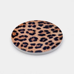 Sottobicchiere ceramica stampa pelle animale leopardo tigre zebra mucca serpente base sughero - Foto 1 di 8