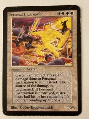 Magic the Gathering MTG Alpha PERSONAL INCARNATION MP- (Beta Bob) - Image 1 of 4