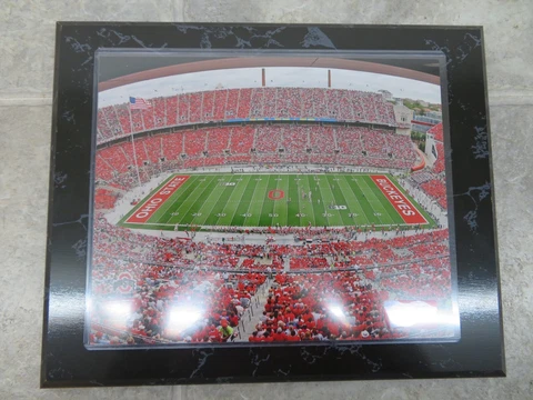 OSU STADIUM OHIO STATE BUCKEYES (8"x10") PICTURE, Plaque (10.5"x13") Cover