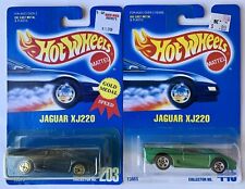Hot Wheels Jaguar XJ220 1994 Blue Gold Medal Speed #203 & Green Mainline #445