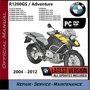 BMW R1200GS / Adventure Workshop Service Manual K25 - 2004 - 2012 DVD - Picture 1 of 7