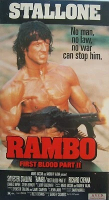 Rambo - First Blood Pt. 2 (Vintage, VHS, 1995, EP, GD) Sylvester Stallone - Image 1 of 3