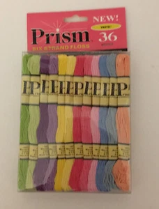 PRISM Pastel Colors EMBROIDERY FLOSS 36 SKEINS 8.7 YDS 6 strand Cotton - Picture 1 of 2