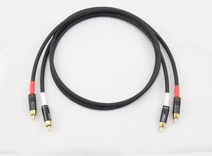 Ein Paar Chinch/RCA Kabel mit  "Gothamcable"  GAC-1 Ultra pro unbalanced HI-CM06 - Bild 1 von 4