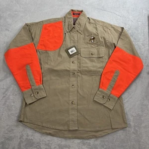 NWT Boyt Harness Co Mens S Upland Field Hunting Shooting Shirt Tan Hunter Orange - Picture 1 of 9