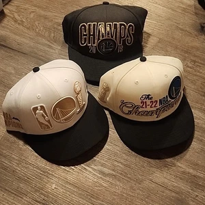 New Era Golden State Warriors Hat Cap NBA Championship 9Fifty Snapback HAT LOT - Picture 1 of 8