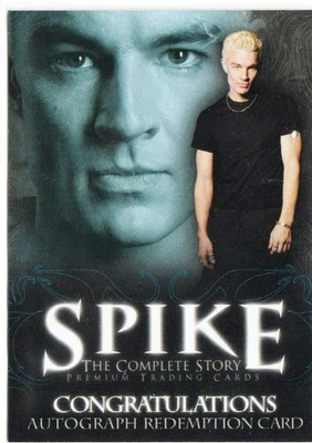 Spike The Complete Story Inkworks 2005 Redemption Card AR-1 Juliet Landau Clean - Image 1 of 3