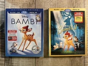 Disney Bambi Disney Bambi II 2017 Blu-Ray/DVD w/Slipcover - Foto 1 di 2