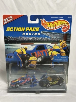 Mattel Hot Wheels 1996 paquete de acción carreras T-Bird y Buick Stocker con tripulación nuevo en caja Foto 1 de 4
