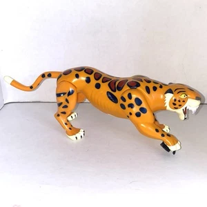 SABOR 9" Figure Disney Tarzan Orange Leopard Attack Action Pack 1999 Mattel - Picture 1 of 8