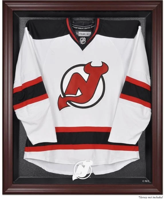 New Jersey Devils Mahogany Jersey Display Case - Image 1 of 1