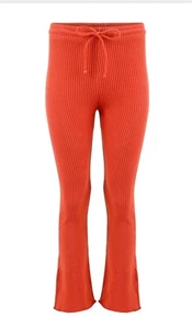 Lezat Bio-Baumwolle Thermo Waffelhose in Ziegel Neu mit Etikett NEU SMALL - Bild 1 von 1