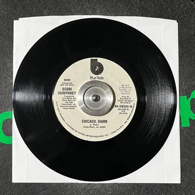 BOBBI HUMPHREY Chicago, Damn OG Promo 7” Jazz-Funk Blue Note 1974 VG+ Soul - Image 1 of 3
