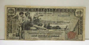 1896 US $1 Banknote Educational Silver Certificate Fine - Picture 1 of 2