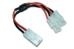 Etronix Tamiya Y Extension Adaptor ET0713 16 AWG Split Y-Lead Female to 2 Male - Picture 1 of 2