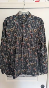 *LKNEW-FREE SHIP* St Croix Mens Floral Pattern Button Down Long Sleeve Shirt XXL - Picture 1 of 6