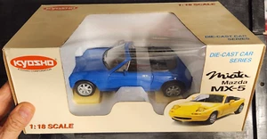 Kyosho Mazda Miata Mx-5 1/18 Blue Eunos Roadster - Picture 1 of 3