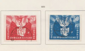 DDR 1951 MiNr. 284 - 285 Satz, gestempelt ( Deutsch polnische Freundschaft ) - Bild 1 von 1